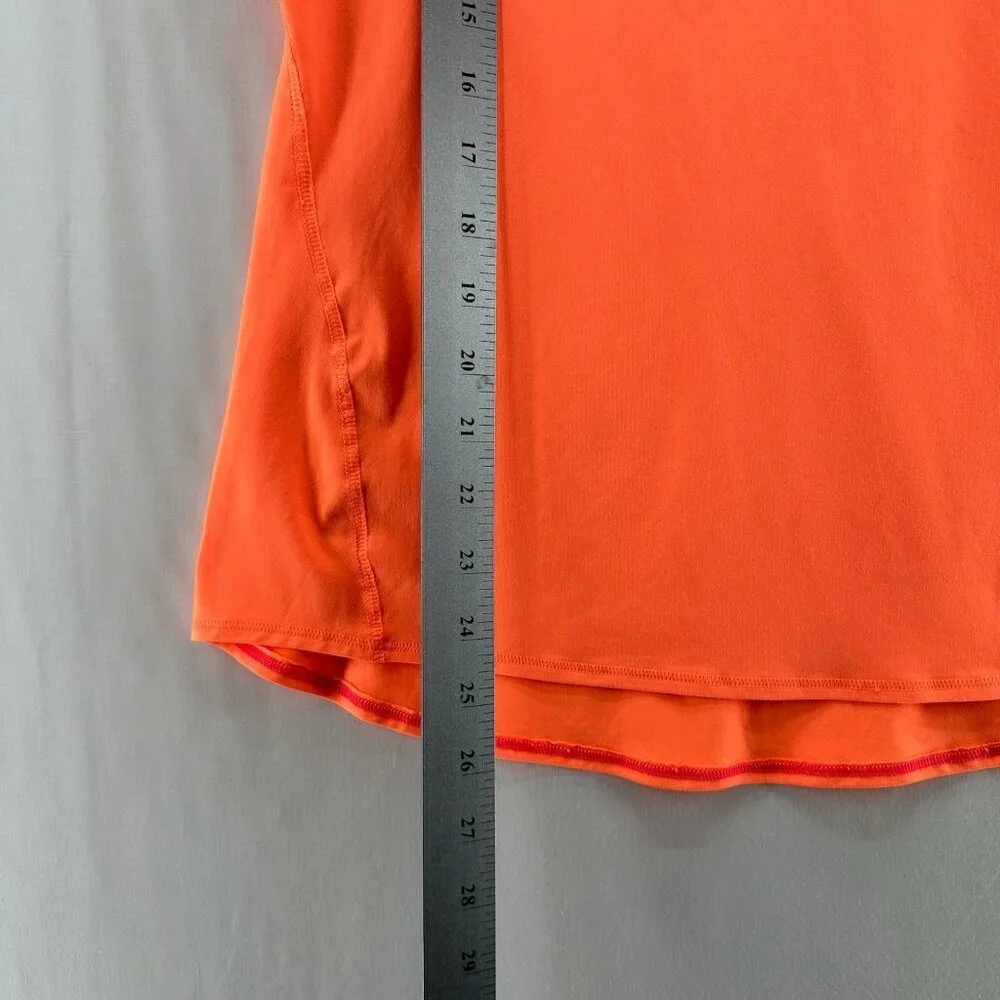 Athleta Top Size XS Chi Tank Scoop Neck Racerback Athletic Workout Neon Orange - Picture 10 of 10